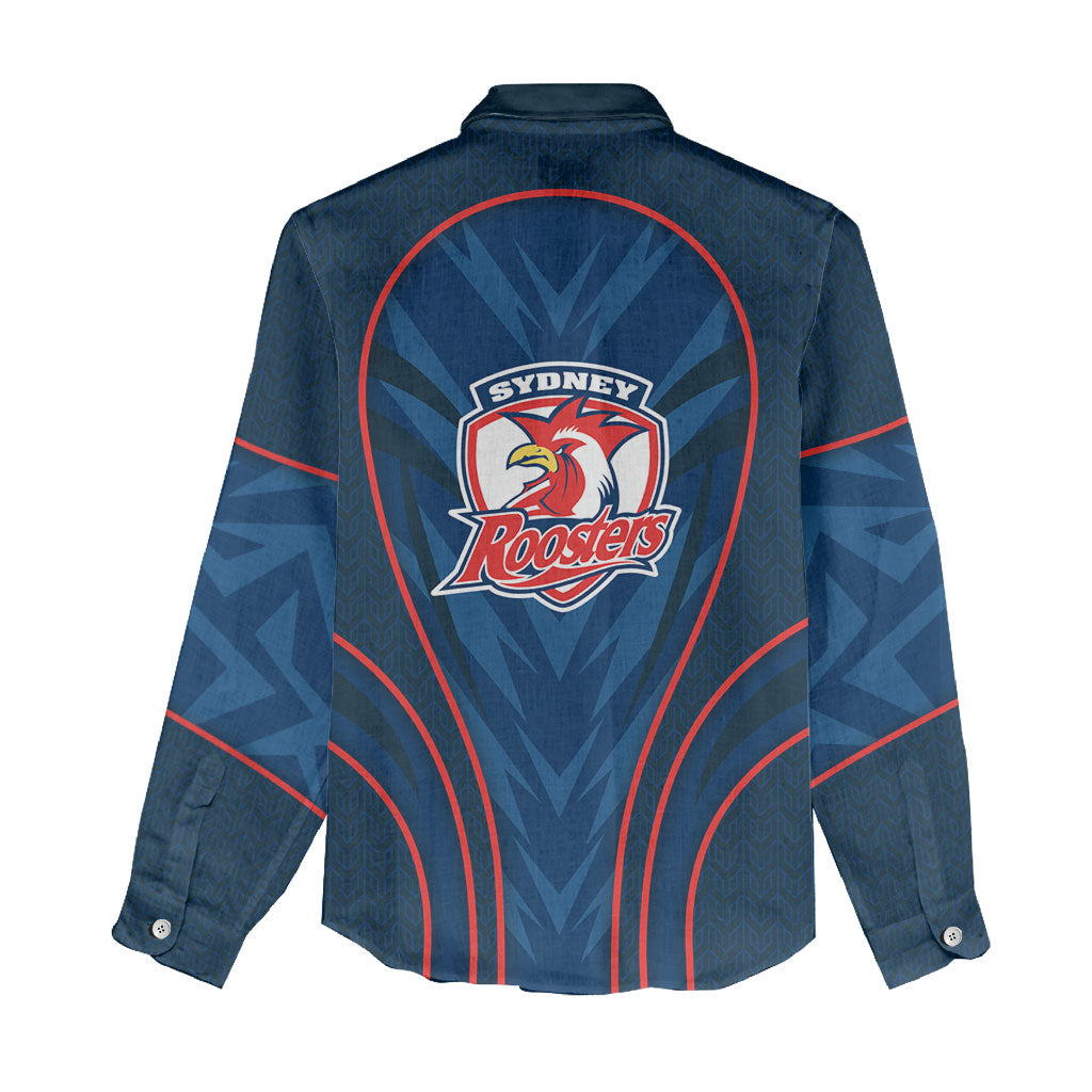 Sydney Roosters Rugby Mascot Women Casual Shirt Australian Rugby Culture - Tribal Inspired Rooster