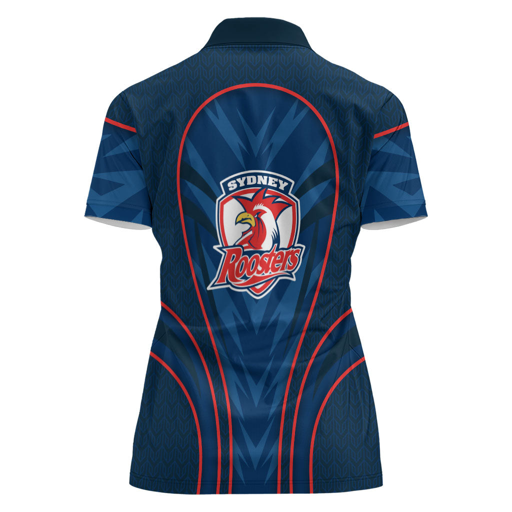 Sydney Roosters Rugby Mascot Women Polo Shirt Australian Rugby Culture - Tribal Inspired Rooster