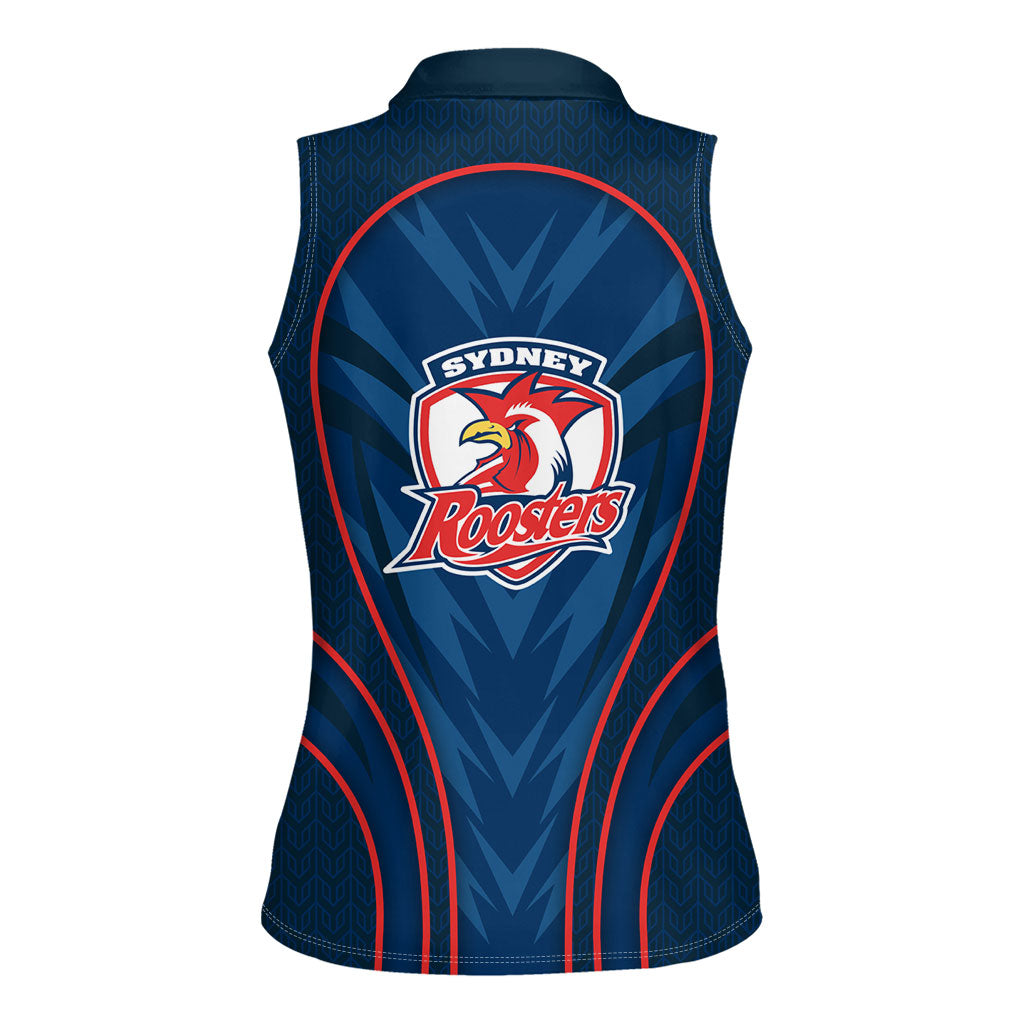 Sydney Roosters Rugby Mascot Women Sleeveless Polo Shirt Australian Rugby Culture - Tribal Inspired Rooster