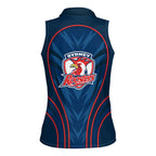 Sydney Roosters Rugby Mascot Women Sleeveless Polo Shirt Australian Rugby Culture - Tribal Inspired Rooster