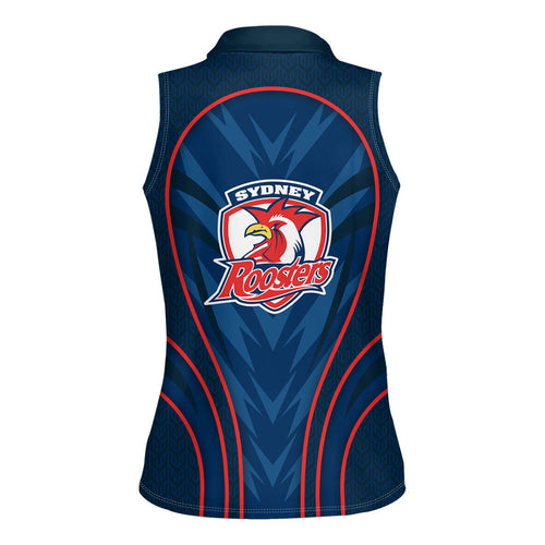 Sydney Roosters Rugby Mascot Women Sleeveless Polo Shirt Australian Rugby Culture - Tribal Inspired Rooster
