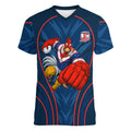 Sydney Roosters Rugby Mascot Women V-Neck T-Shirt Australian Rugby Culture - Tribal Inspired Rooster