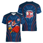 Sydney Roosters Rugby Mascot Women V-Neck T-Shirt Australian Rugby Culture - Tribal Inspired Rooster