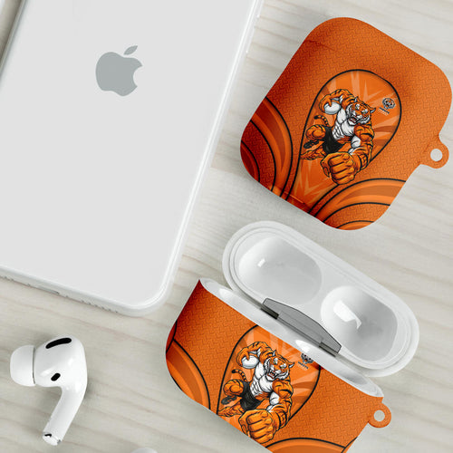 Wests Tigers Rugby Mascot AirPods Case Australian Rugby Culture - Tribal Inspired Tiger