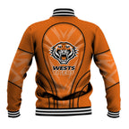 Wests Tigers Rugby Mascot Baseball Jacket Australian Rugby Culture - Tribal Inspired Tiger