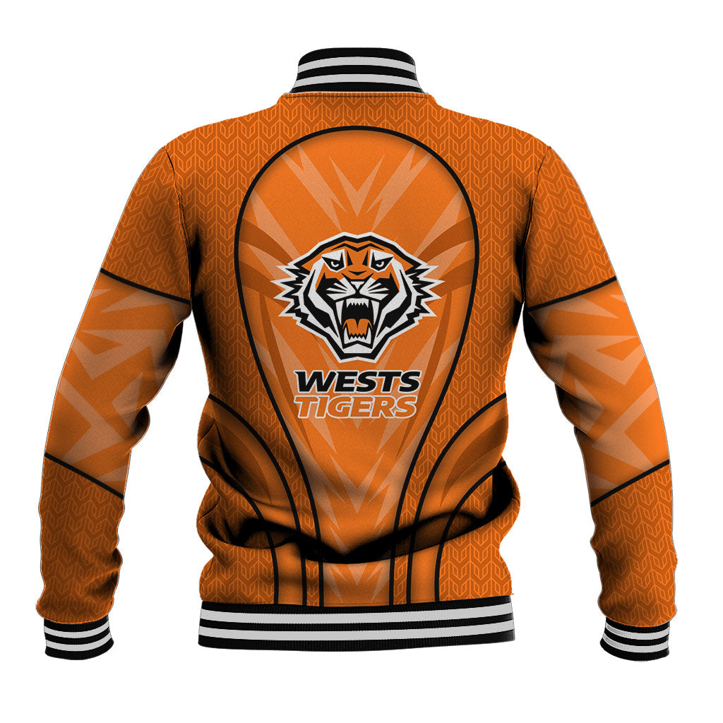 Wests Tigers Rugby Mascot Baseball Jacket Australian Rugby Culture - Tribal Inspired Tiger