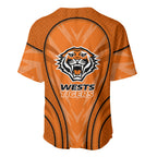 Wests Tigers Rugby Mascot Baseball Jersey Australian Rugby Culture - Tribal Inspired Tiger