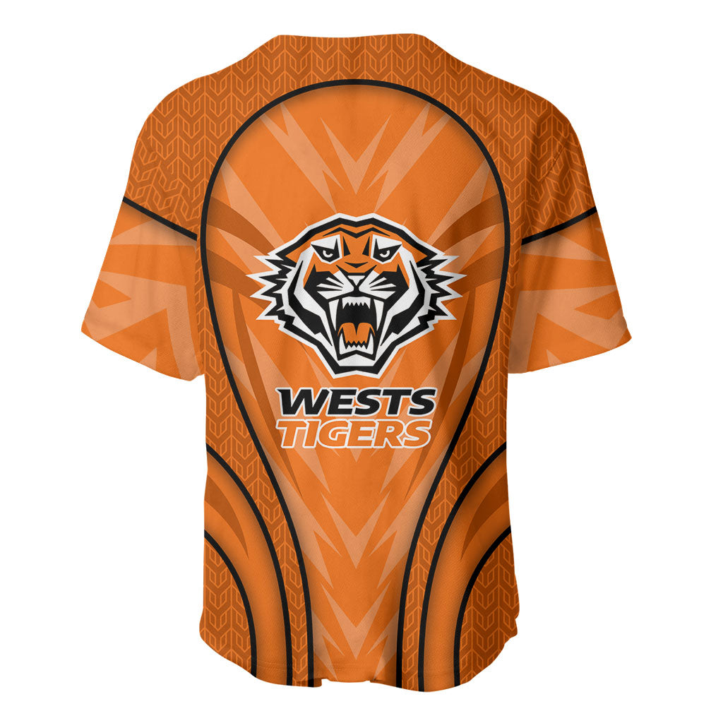 Wests Tigers Rugby Mascot Baseball Jersey Australian Rugby Culture - Tribal Inspired Tiger