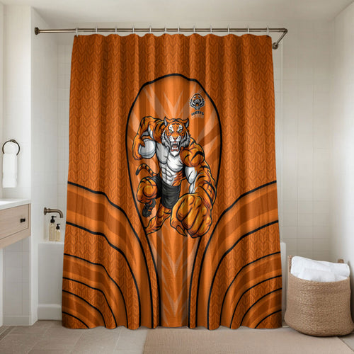 Wests Tigers Rugby Mascot Bathroom Set Australian Rugby Culture - Tribal Inspired Tiger