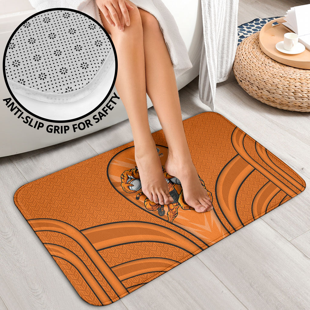 Wests Tigers Rugby Mascot Bathroom Set Australian Rugby Culture - Tribal Inspired Tiger