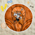 Wests Tigers Rugby Mascot Beach Blanket Australian Rugby Culture - Tribal Inspired Tiger