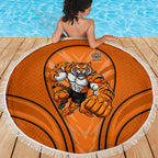 Wests Tigers Rugby Mascot Beach Blanket Australian Rugby Culture - Tribal Inspired Tiger