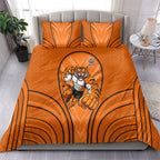 Wests Tigers Rugby Mascot Bedding Set Australian Rugby Culture - Tribal Inspired Tiger