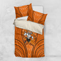 Wests Tigers Rugby Mascot Bedding Set Australian Rugby Culture - Tribal Inspired Tiger