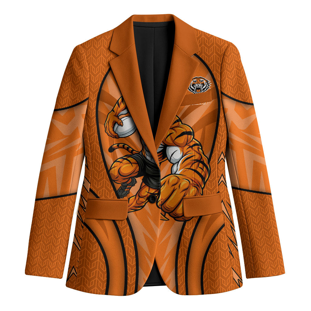 Wests Tigers Rugby Mascot Blazer Australian Rugby Culture - Tribal Inspired Tiger