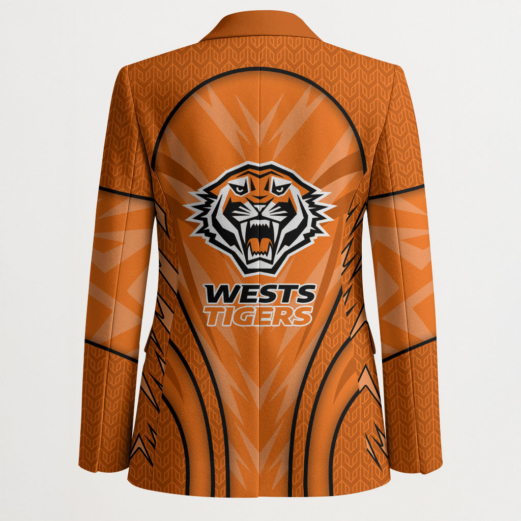 Wests Tigers Rugby Mascot Blazer Australian Rugby Culture - Tribal Inspired Tiger