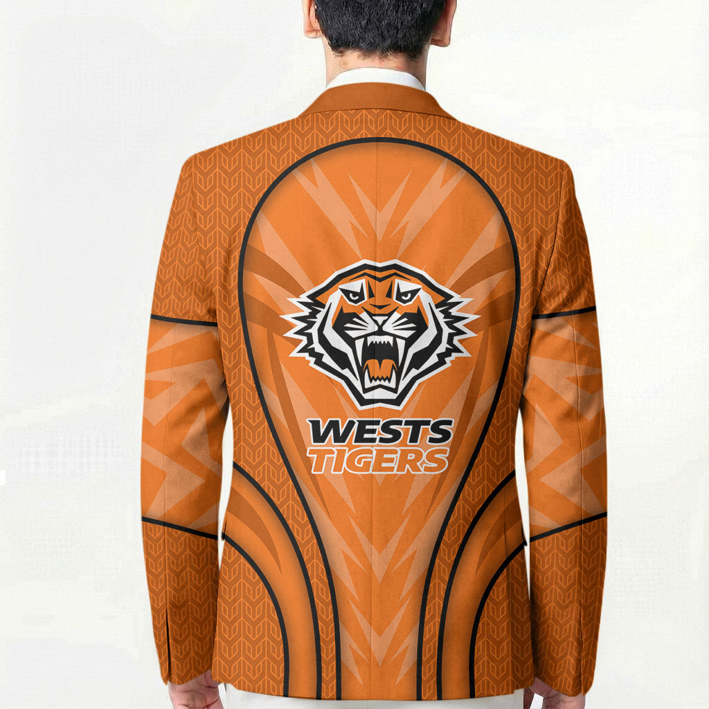 Wests Tigers Rugby Mascot Blazer Australian Rugby Culture - Tribal Inspired Tiger