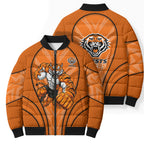 Wests Tigers Rugby Mascot Bomber Puffer Jacket Australian Rugby Culture - Tribal Inspired Tiger