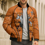 Wests Tigers Rugby Mascot Bomber Puffer Jacket Australian Rugby Culture - Tribal Inspired Tiger