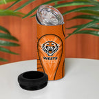 Wests Tigers Rugby Mascot 4 in 1 Can Cooler Tumbler Australian Rugby Culture - Tribal Inspired Tiger