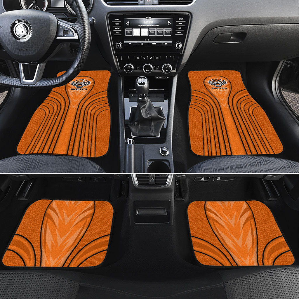 Wests Tigers Rugby Mascot Car Mats Australian Rugby Culture - Tribal Inspired Tiger