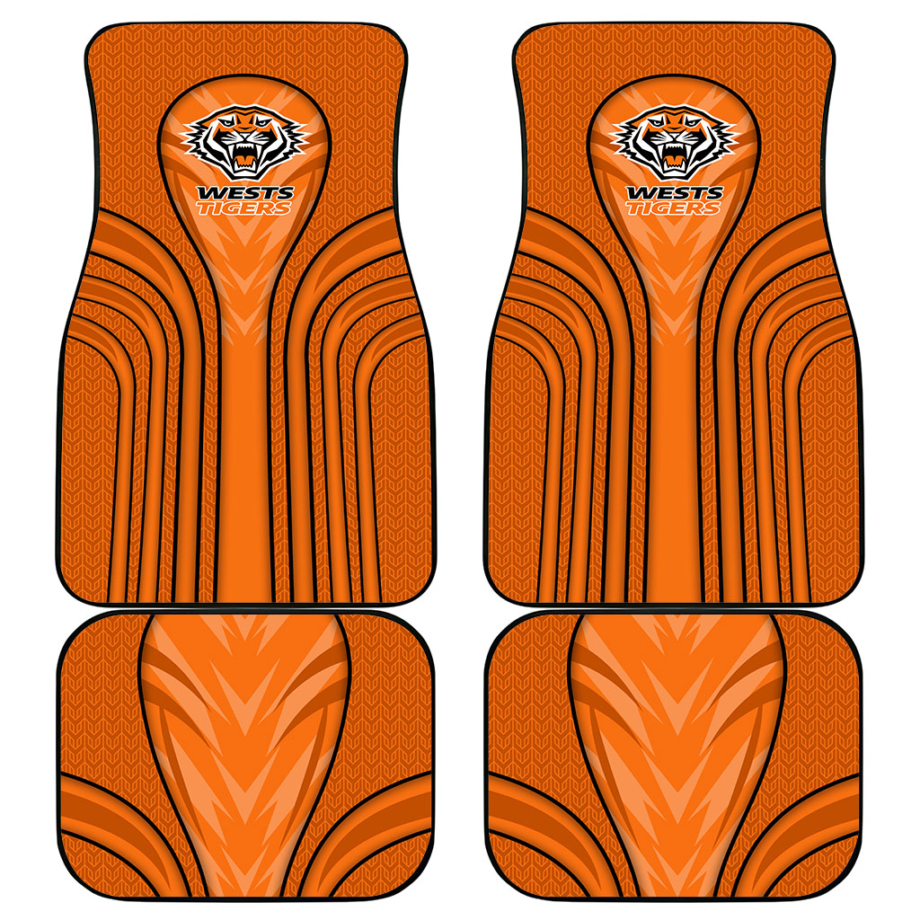 Wests Tigers Rugby Mascot Car Mats Australian Rugby Culture - Tribal Inspired Tiger