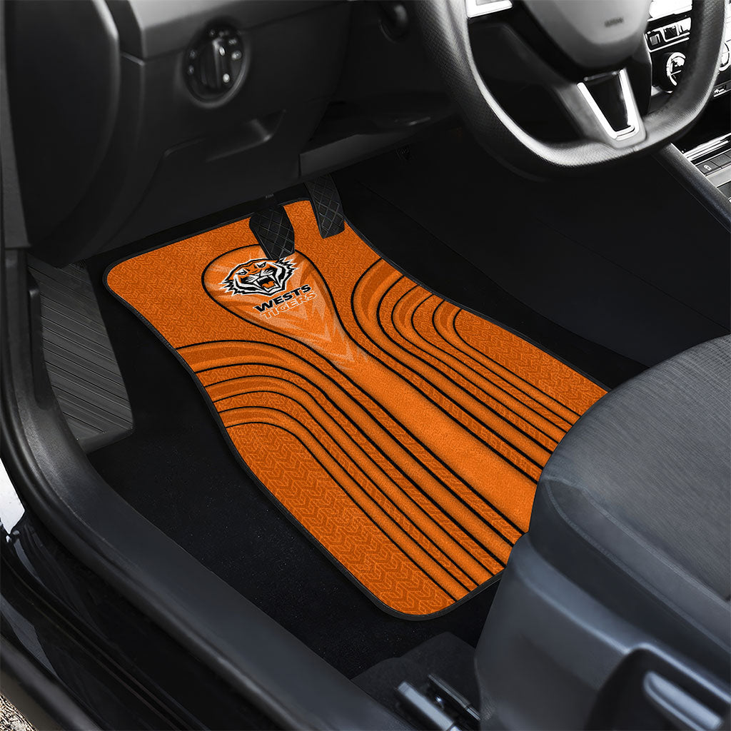 Wests Tigers Rugby Mascot Car Mats Australian Rugby Culture - Tribal Inspired Tiger