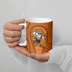 Wests Tigers Rugby Mascot Ceramic Mug Australian Rugby Culture - Tribal Inspired Tiger