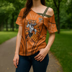 Wests Tigers Rugby Mascot Cross Shoulder Shirt Australian Rugby Culture - Tribal Inspired Tiger