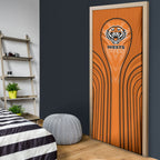 Wests Tigers Rugby Mascot Door Cover Australian Rugby Culture - Tribal Inspired Tiger