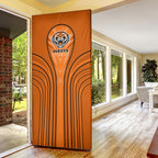 Wests Tigers Rugby Mascot Door Cover Australian Rugby Culture - Tribal Inspired Tiger