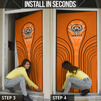 Wests Tigers Rugby Mascot Door Cover Australian Rugby Culture - Tribal Inspired Tiger