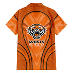 Wests Tigers Rugby Mascot Family Matching Mermaid Dress and Hawaiian Shirt Australian Rugby Culture - Tribal Inspired Tiger