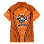 Wests Tigers Rugby Mascot Family Matching Tank Maxi Dress and Hawaiian Shirt Australian Rugby Culture - Tribal Inspired Tiger