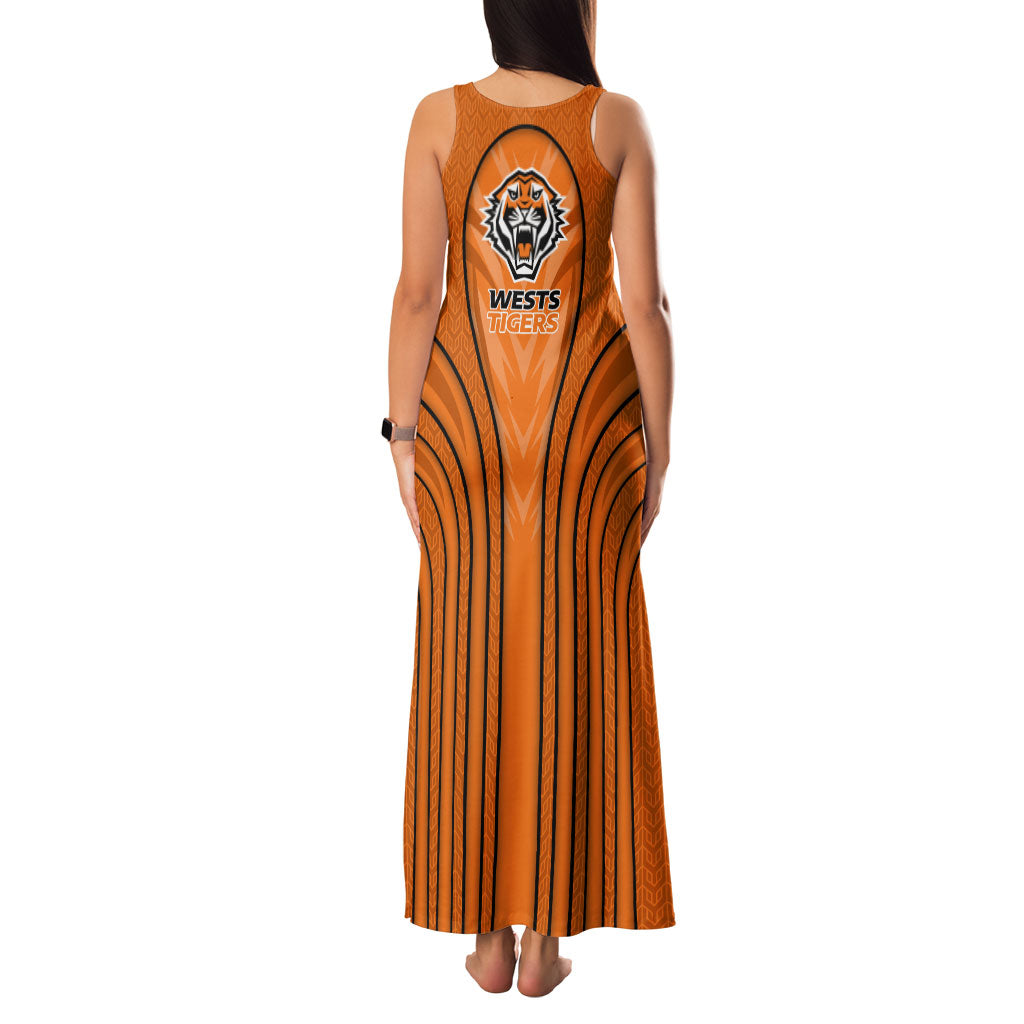 Wests Tigers Rugby Mascot Family Matching Tank Maxi Dress and Hawaiian Shirt Australian Rugby Culture - Tribal Inspired Tiger