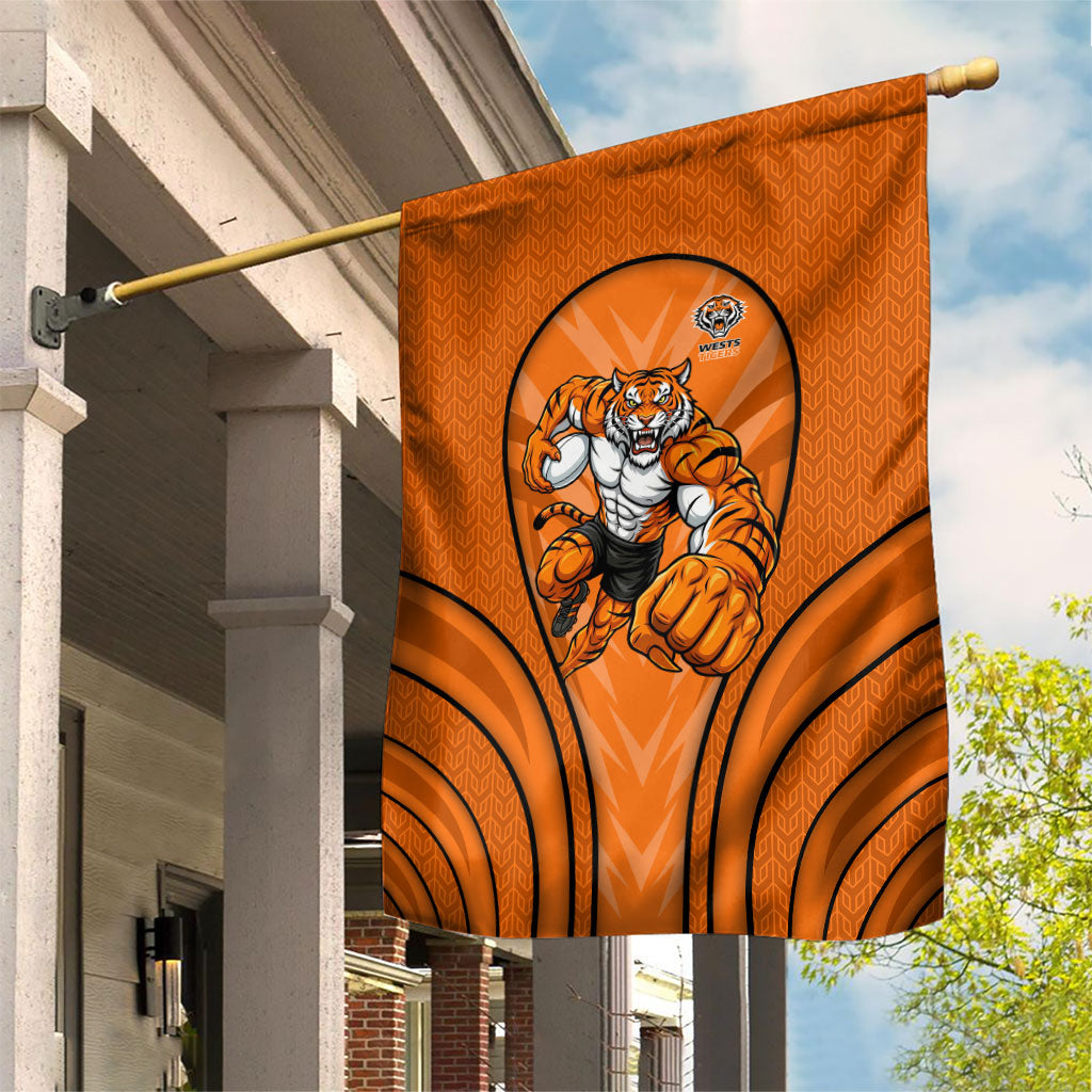 Wests Tigers Rugby Mascot Garden Flag Australian Rugby Culture - Tribal Inspired Tiger