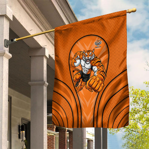Wests Tigers Rugby Mascot Garden Flag Australian Rugby Culture - Tribal Inspired Tiger