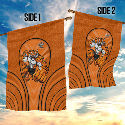 Wests Tigers Rugby Mascot Garden Flag Australian Rugby Culture - Tribal Inspired Tiger