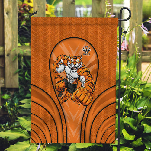 Wests Tigers Rugby Mascot Garden Flag Australian Rugby Culture - Tribal Inspired Tiger