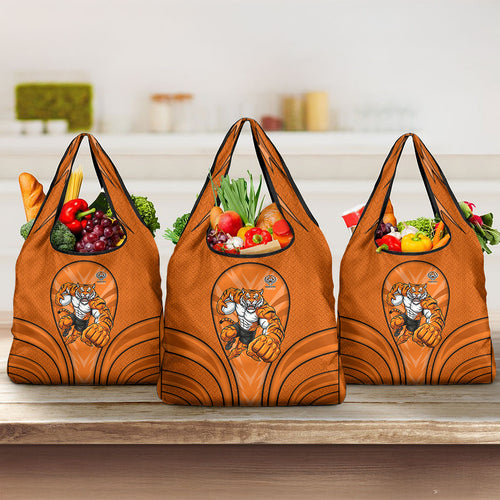 Wests Tigers Rugby Mascot Grocery Bag Australian Rugby Culture - Tribal Inspired Tiger