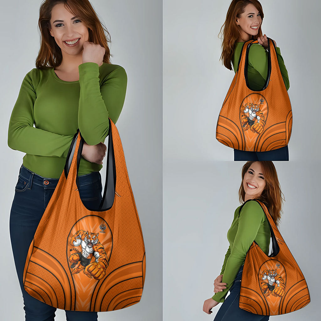 Wests Tigers Rugby Mascot Grocery Bag Australian Rugby Culture - Tribal Inspired Tiger