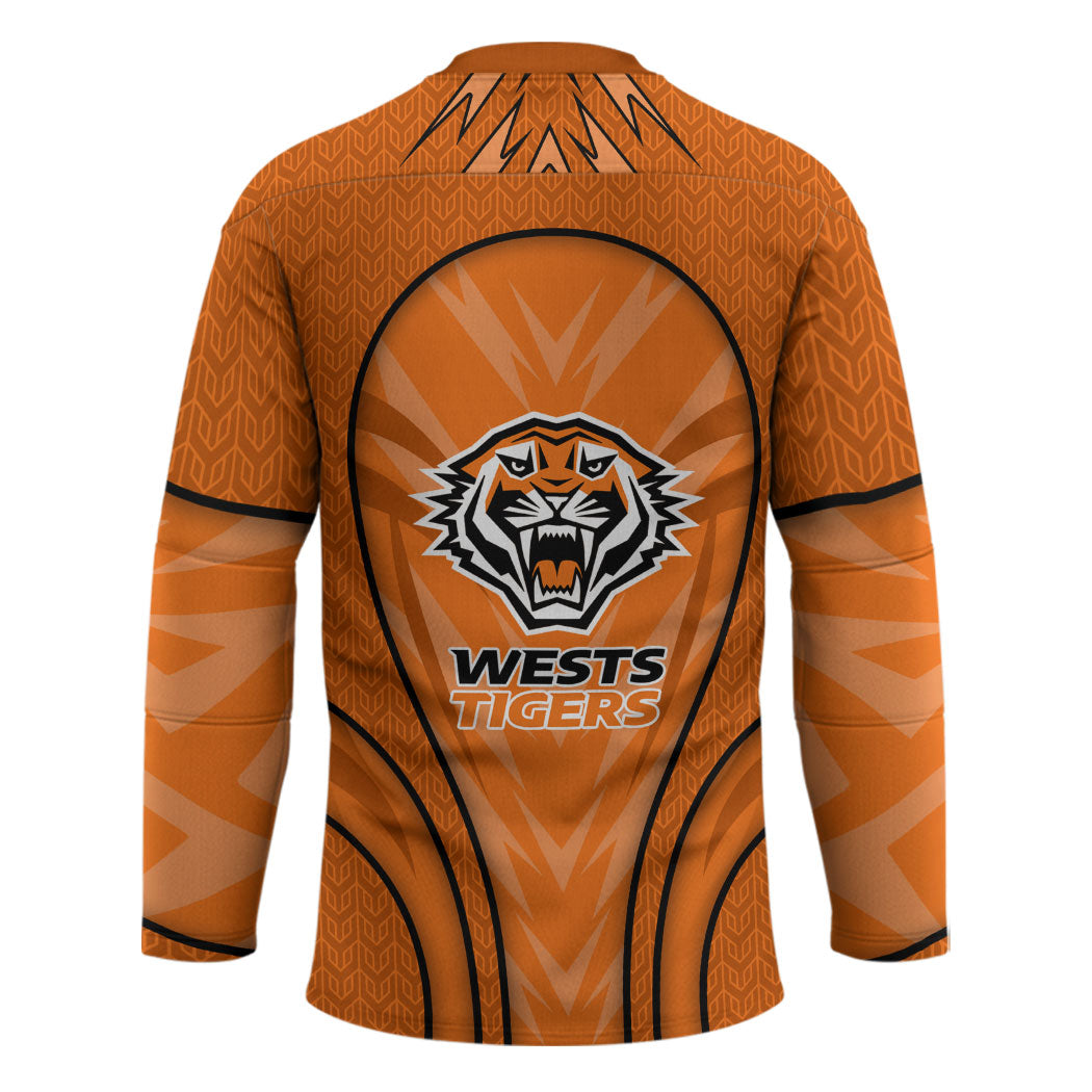 Wests Tigers Rugby Mascot Hockey Jersey Australian Rugby Culture - Tribal Inspired Tiger
