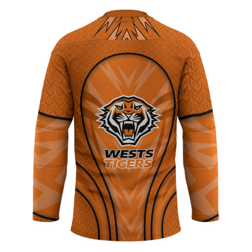 Wests Tigers Rugby Mascot Hockey Jersey Australian Rugby Culture - Tribal Inspired Tiger