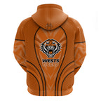 Wests Tigers Rugby Mascot Hoodie Australian Rugby Culture - Tribal Inspired Tiger