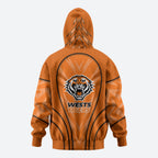 Wests Tigers Rugby Mascot Hoodie Australian Rugby Culture - Tribal Inspired Tiger
