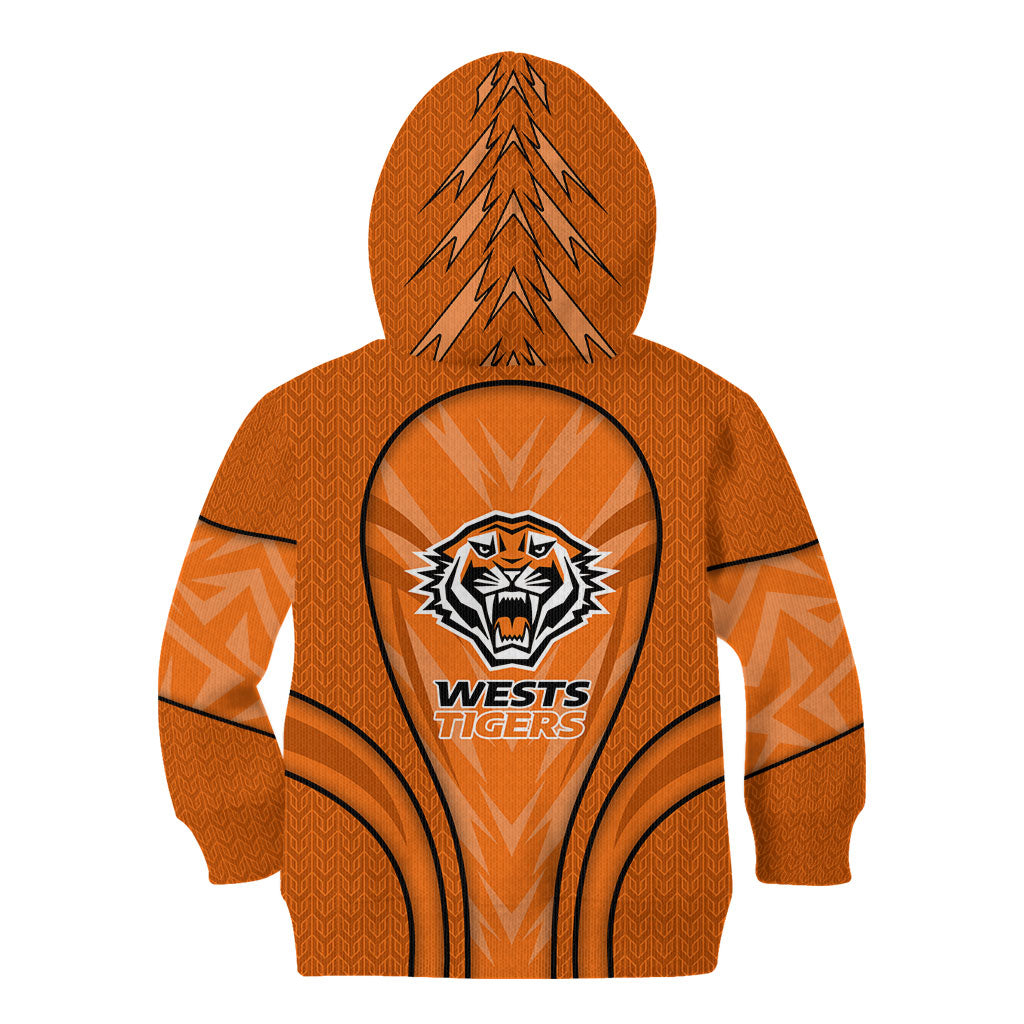 Wests Tigers Rugby Mascot Kid Hoodie Australian Rugby Culture - Tribal Inspired Tiger