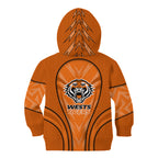 Wests Tigers Rugby Mascot Kid Hoodie Australian Rugby Culture - Tribal Inspired Tiger