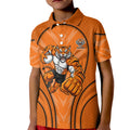 Wests Tigers Rugby Mascot Kid Polo Shirt Australian Rugby Culture - Tribal Inspired Tiger