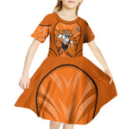 Wests Tigers Rugby Mascot Kid Short Sleeve Dress Australian Rugby Culture - Tribal Inspired Tiger