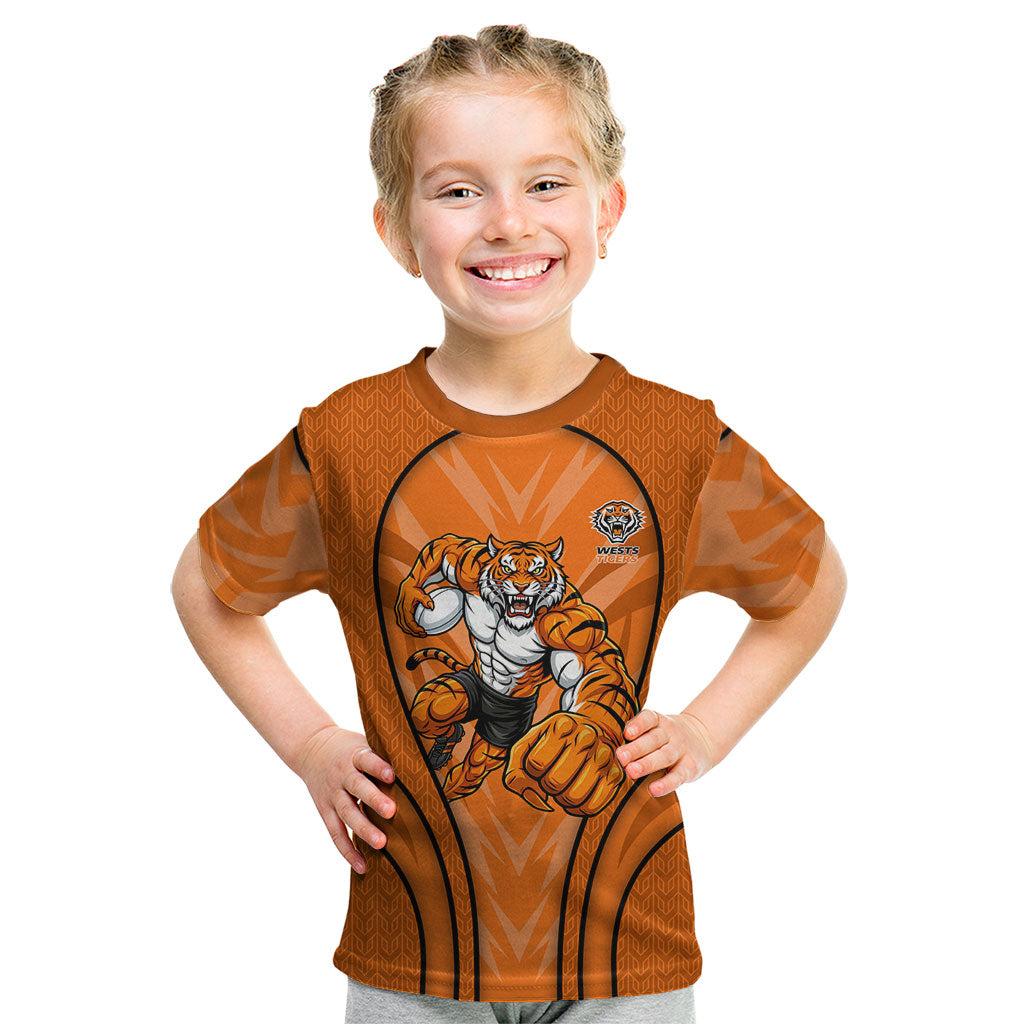 Wests Tigers Rugby Mascot Kid T Shirt Australian Rugby Culture - Tribal Inspired Tiger